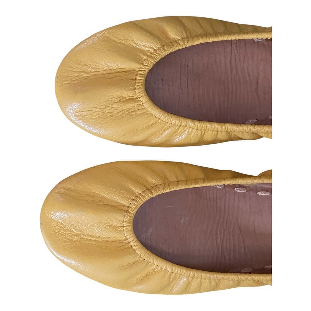 Tieks by Gavrieli  Womens US 6 Mustard Yellow Casual Comfy Ballet  Leather Flats - Picture 13 of 14